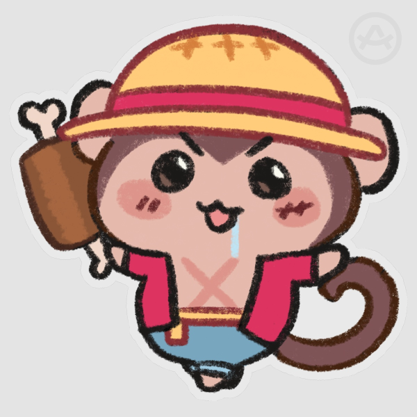 (One piece Chiikawa) Luffy