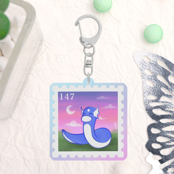 [147] Dratini - Pokemon Stamp Collection