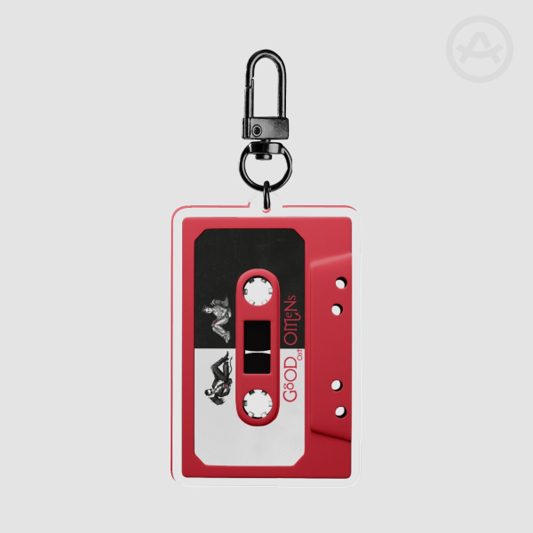Good Omens Casette Keychain