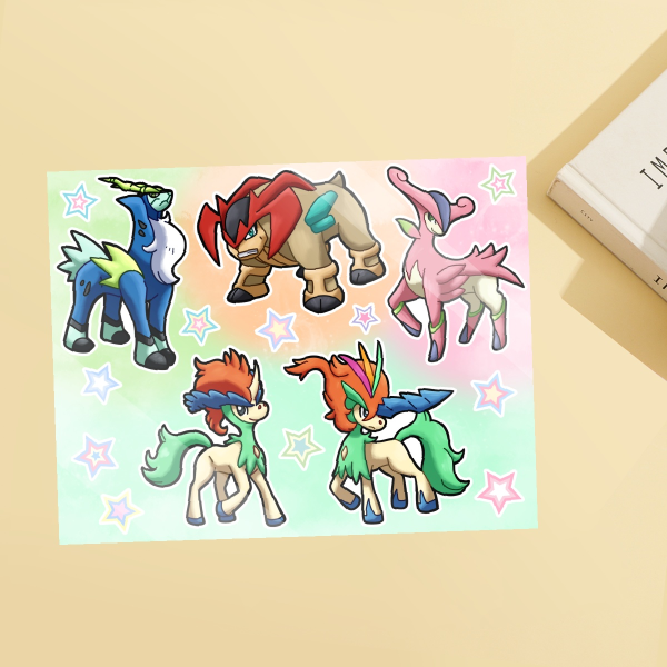 Shiny Swords of Justice Sticker Sheet