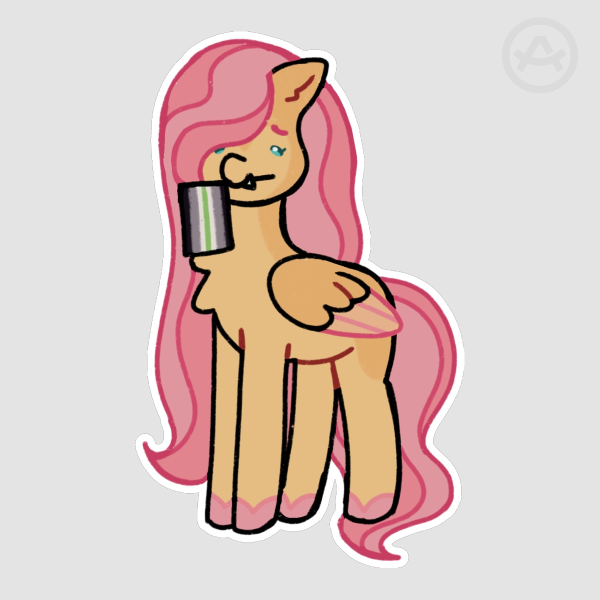 Fluttershy Agender Sticker !!