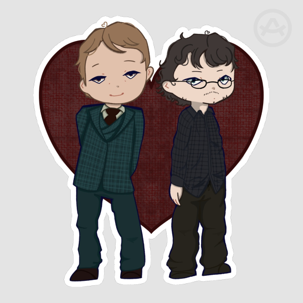 Hannigram heart sticker