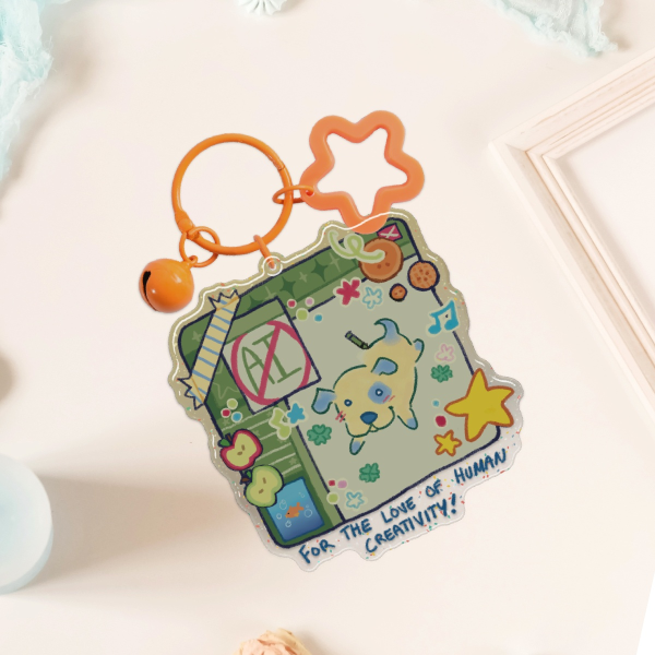 Anti-Ai Puppy Keychain