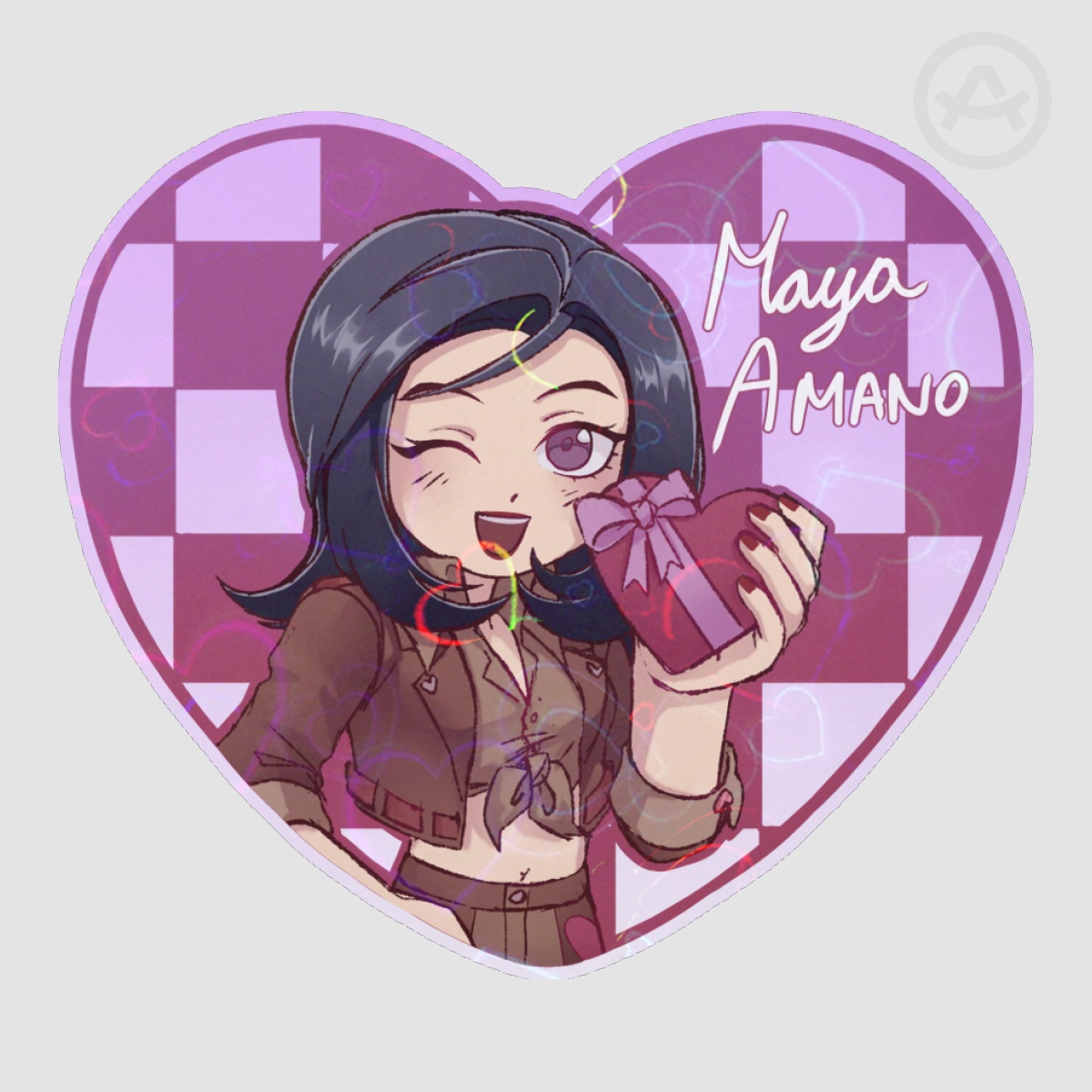 Maya Heart Sticker