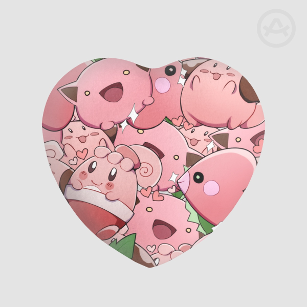 Pokemon Heart Shape Plush Badge