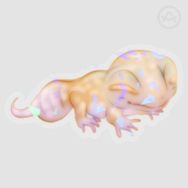 Chibi Leopard Gecko Azalea Sticker