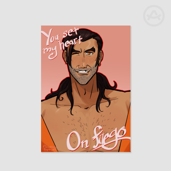 Fire Valentines Print