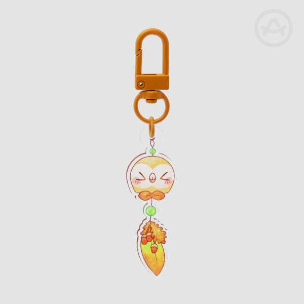 Rowlet Furin Autumn Keychain