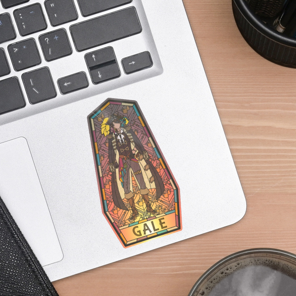 Gale Galleon OPAQUE Stained Glass Sticker