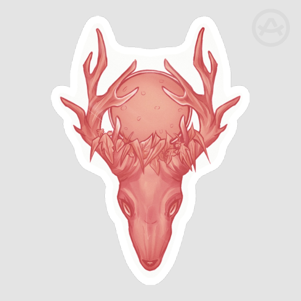 Deer sticker