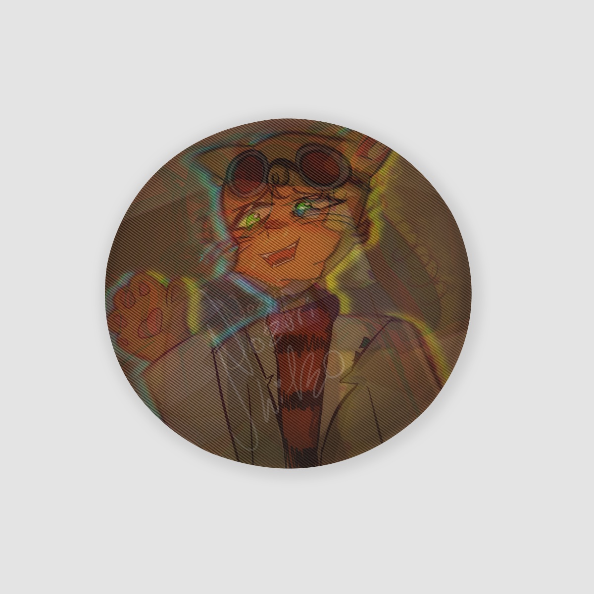 Petey x Dogman (Detey) Lenticular Badge Dogman