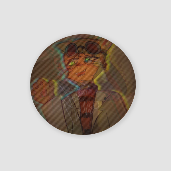 Petey x Dogman (Detey) Lenticular Badge Dogman