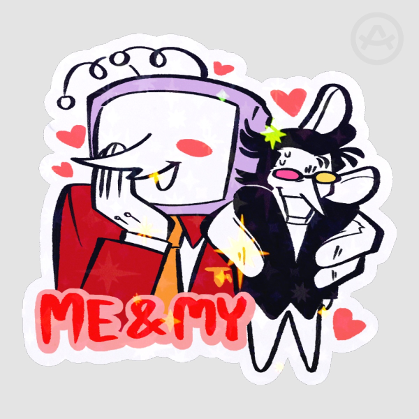 Spamtenna Me & My Creature Die Cut Stickers