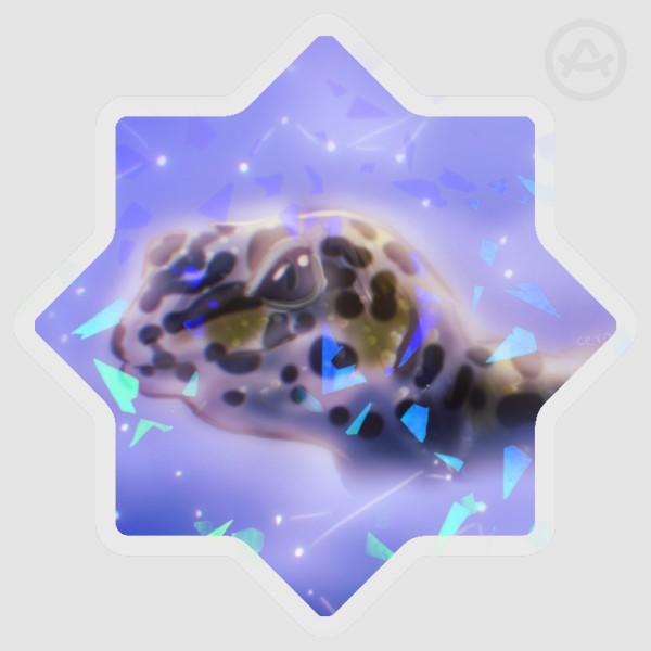 Celeste Leopard Gecko Sticker