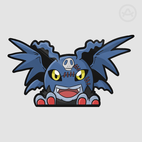 Picodevimon Peeker Glossy Sticker