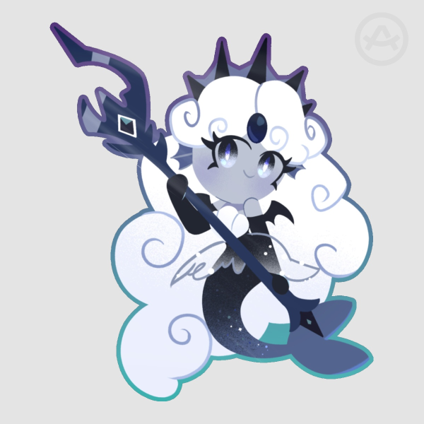 [Cookie Run] Black Pearl Cookie Sticker