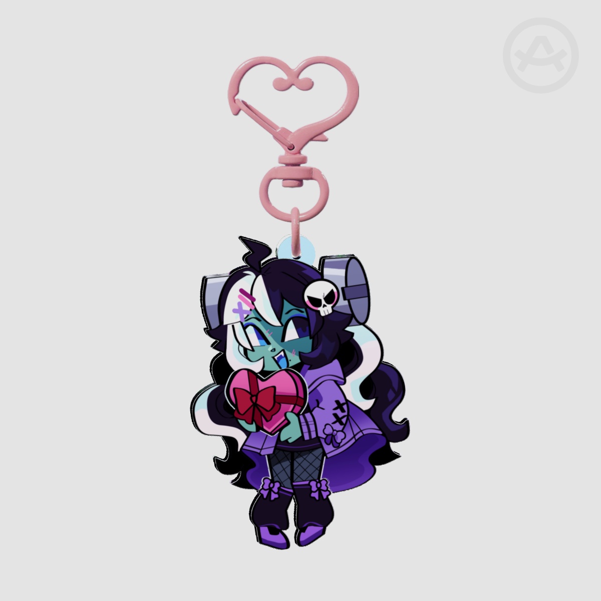 《 VALENTINES 》Franken-Heart Acrylic Keychain