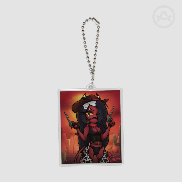 HB - Sallie May Cowgirl Keychain