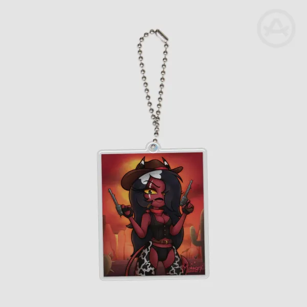 HB - Sallie May Cowgirl Keychain