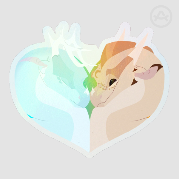 Qwinter Valentines | Rainbow Holographic Sticker