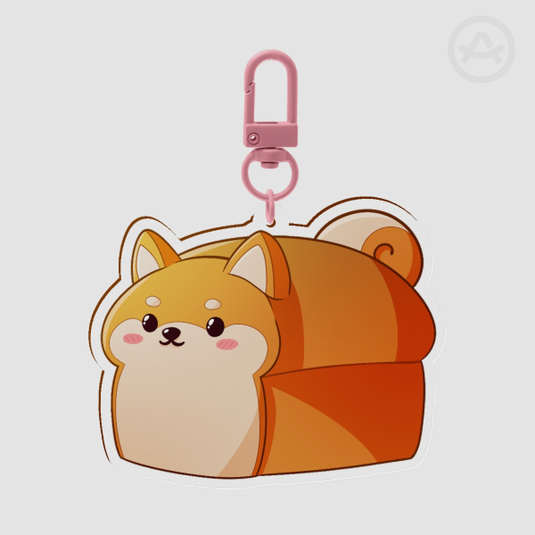 Shiba Loaf Keychain