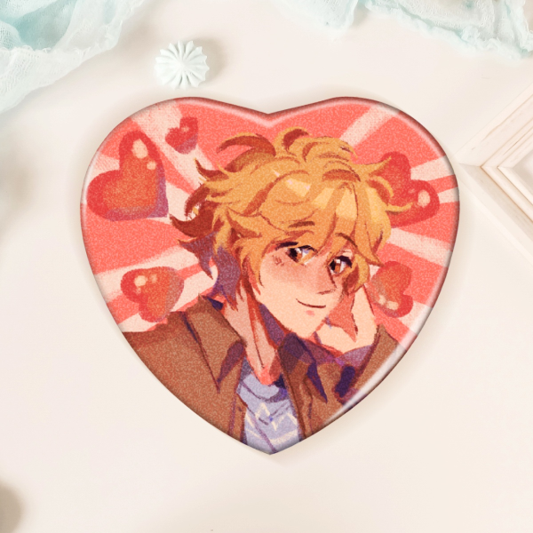 Skip and Loafer SOUSUKE SHIMA Heart Shape Holographic Badge