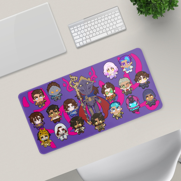 Pink Only Jayvik VikJayce Desk Pad