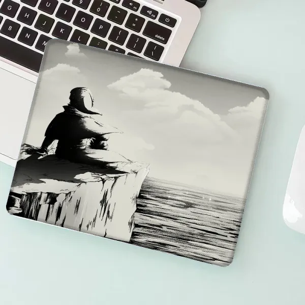 Piers & The Cliff Square Square Mouse Pad