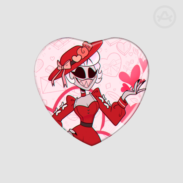 Hazbin Hotel - Rosie Heart Shape Holographic Badge