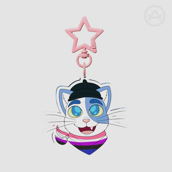 Cartophyllus: Genderfluid Pride Charm