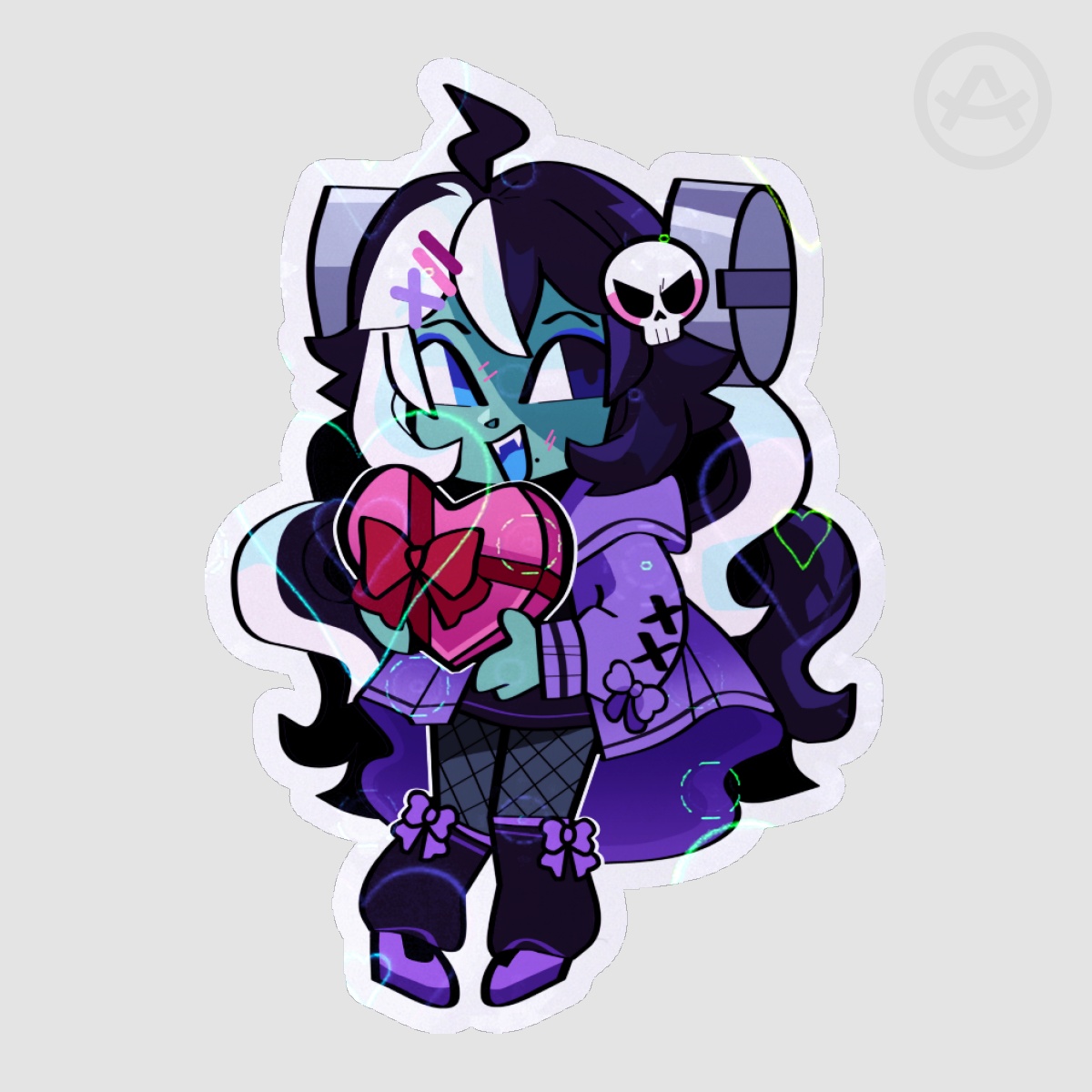 《 VALENTINES 》Franken-Heart Sticker