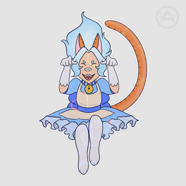 Shirakitty Holo Heart Sticker