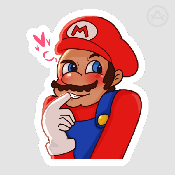 Mario Sexy Sticker