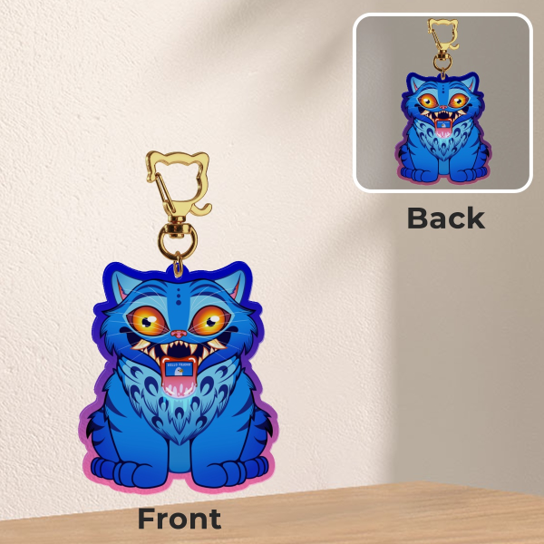 Derpy Tiger Keychain