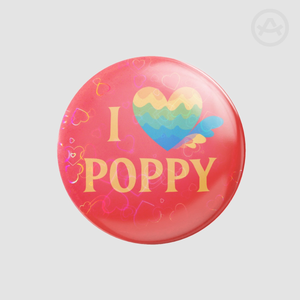 ”I Love Poppy” Badge | Welcome Home