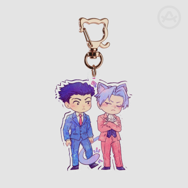 NaruMitsu Valentine Keychain (cat)