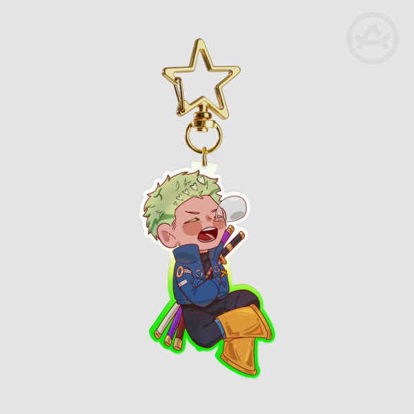 Zoro One Piece Egghead Acrylic Keychain Fanmerch