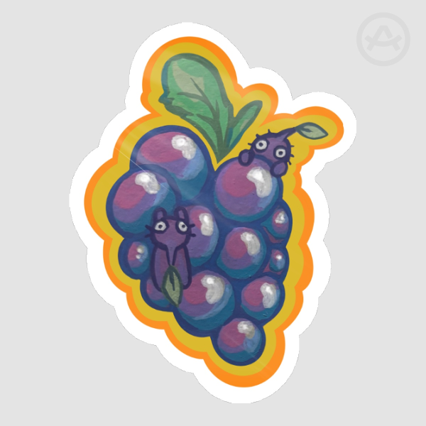 Purple Grape Pikmin Sticker
