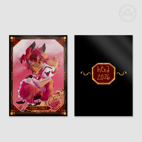 Found Family || Alastor and Niffty Fan Card