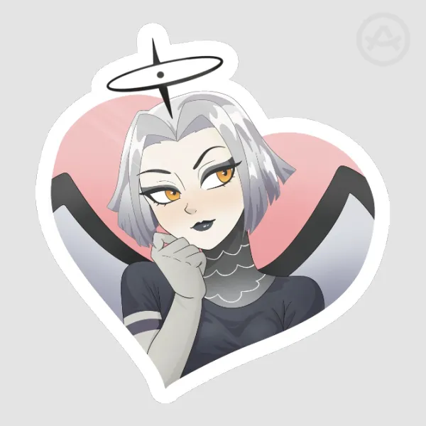 Valentine's Lute Sticker