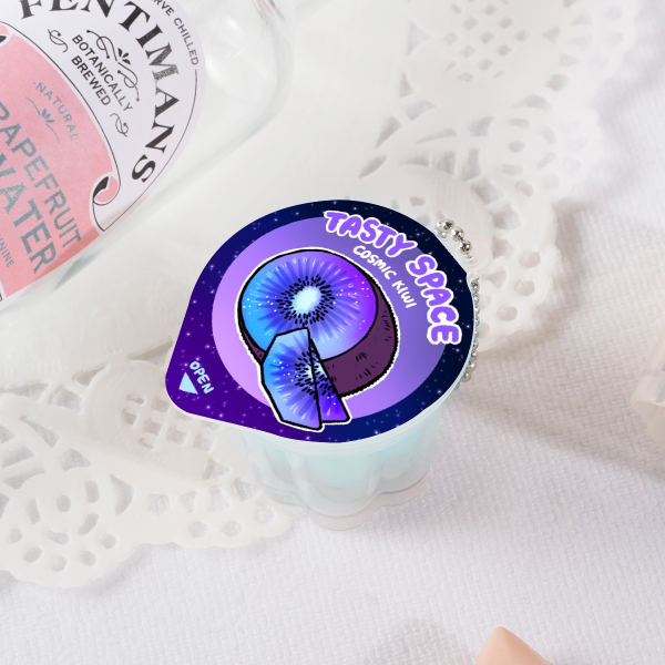 Cosmic Kiwi | Squishy Pudding Jelly Keychain