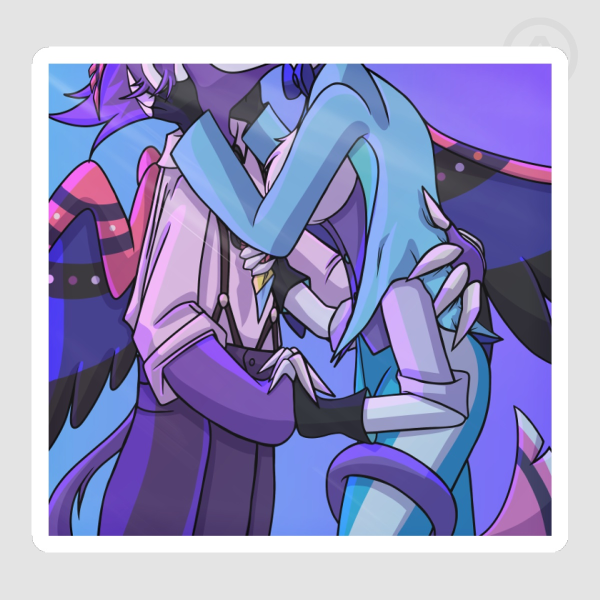 Huskerdust Kiss Sticker