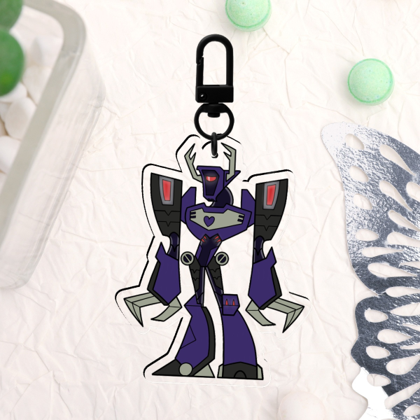 TFA Shockwave - Robot Drama Island - Acrylic Keychains