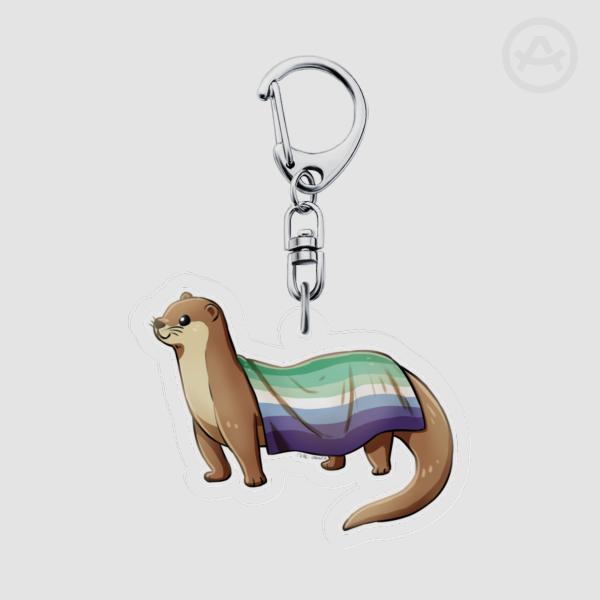 [Pride otter] Gay - Keychain