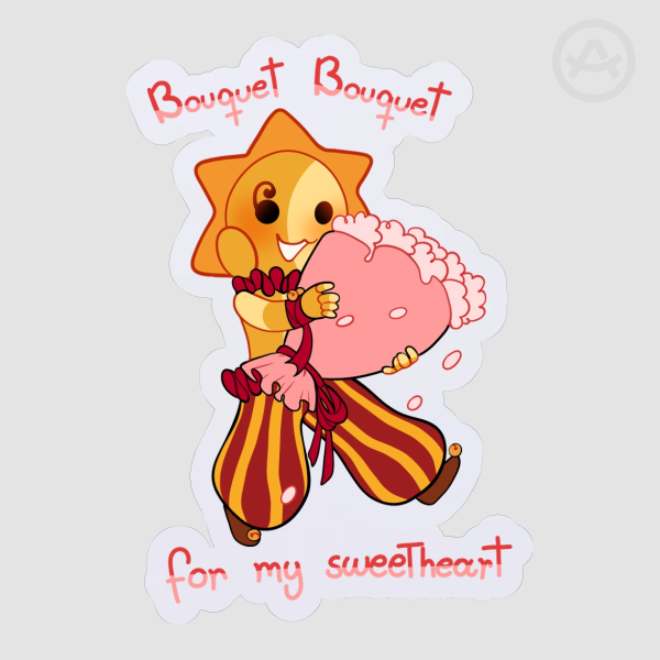 FNAF Daycare Attendant Sun Bouquet Sticker
