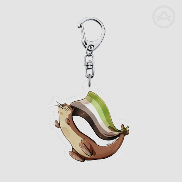 [Pride otter] Aromantic - Keychain