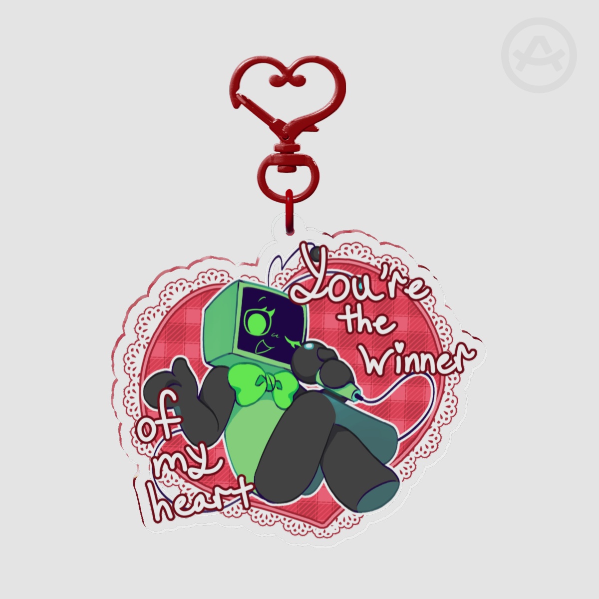 Dandy's World Vee Valentine Day Keychain