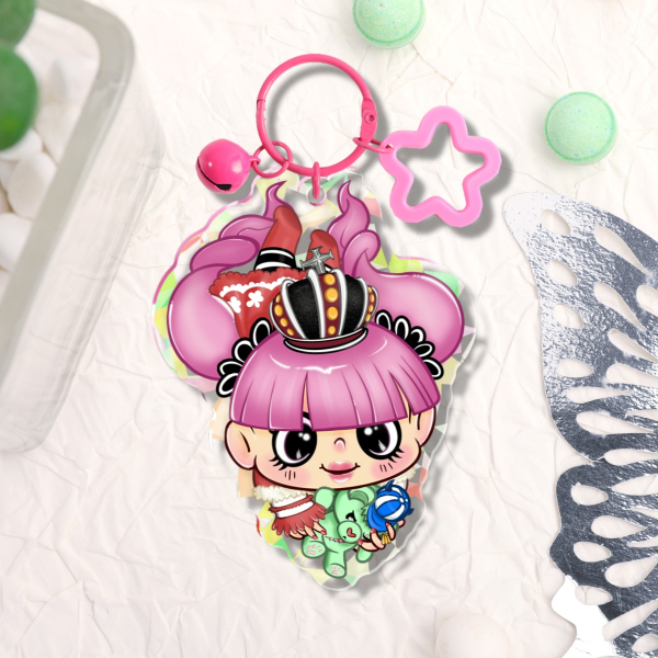 Perona Broken Glass Acrylic Keychains