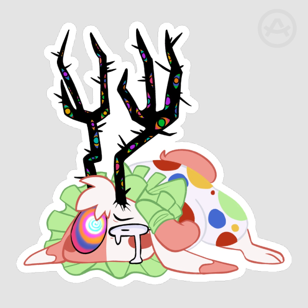 Harley (Abstraction) Matte Die Cut Sticker