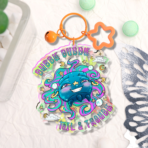 Kelly Cauldron Broken Glass Acrylic Keychains